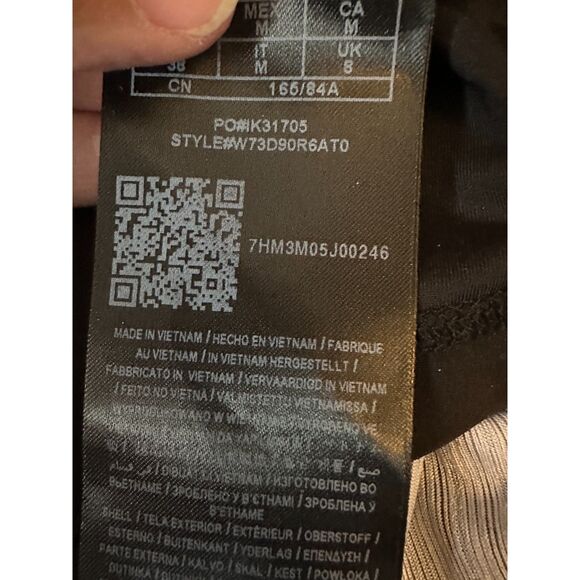 Guess Betty Black with White and Pink Floral Romper Cold Shoulder - Picture 6 of 8